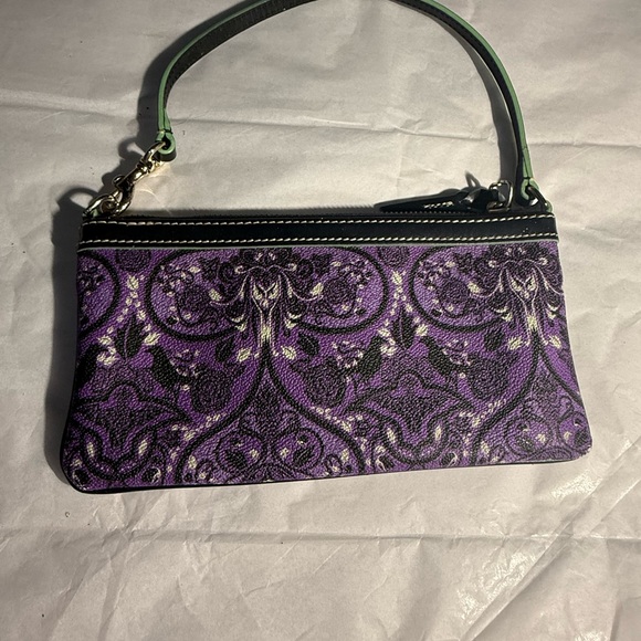 Dooney & Bourke Purple and Black Wristlet Haunted Mansion Disney Parks - Picture 5 of 13